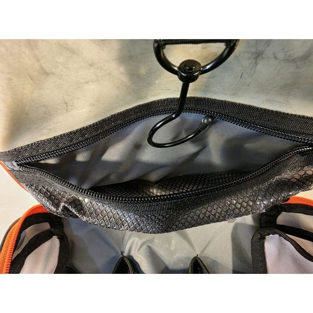 LL Bean Messenger Commuter Bag Camo Orange  Padded Organizer Missing Strap